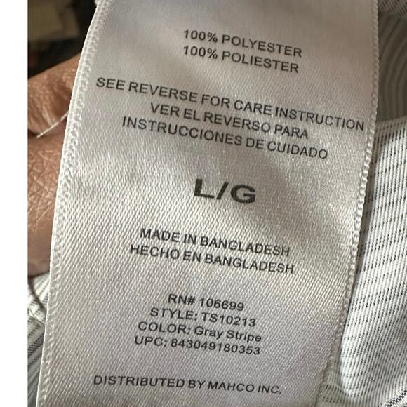 Realtree Men’s Long Sleeve Fishing Guide Shirt – Gray Stripe, L - Picture 8 of 8